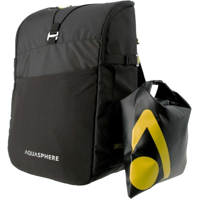 2024 Aquasphere Mochila Transistion 35L BA2000171 - Black / Amarillo Brillante